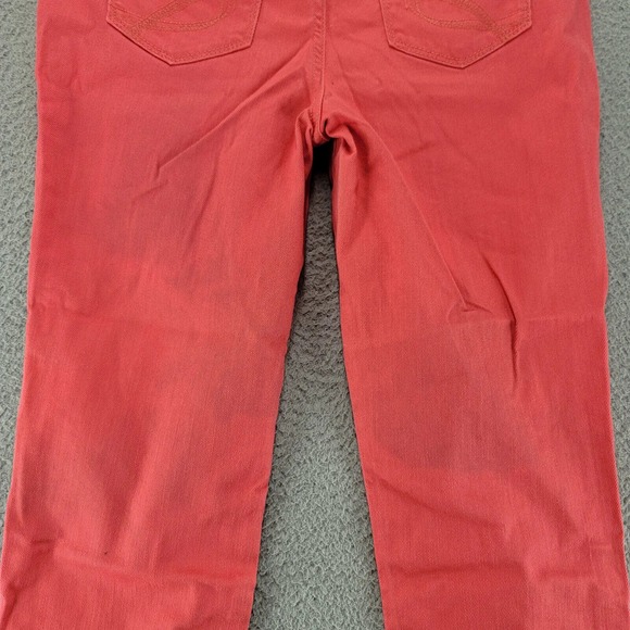 Chicos Jeans Womens 00 US 2 Pink/Red Platinum Crop Casual Pockets Flat Front - Picture 5 of 13
